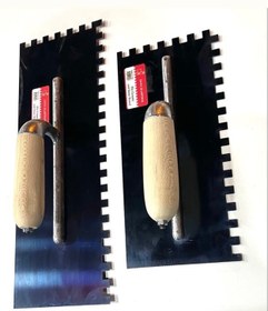 تصویر ماله شانه ای دسته چوبی 40 سانت 