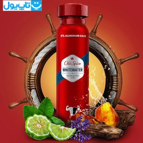 تصویر اسپری مردانه الد اسپایس مدل Whitewater حجم 150 میلی لیتر Old Spice Whitewater Deodorant For Men - 150ml