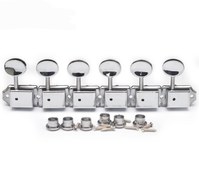 تصویر ماشین هد وینتج گیتار الکتریک با آرایش 6In Line رنگ سیلور 