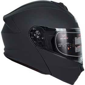 تصویر کلاه کاسکت فک متحرک فلش مدل 935SV Black Mat 