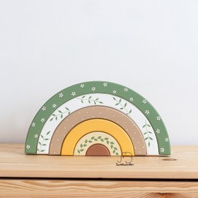 تصویر رنگین کمان چوبی 