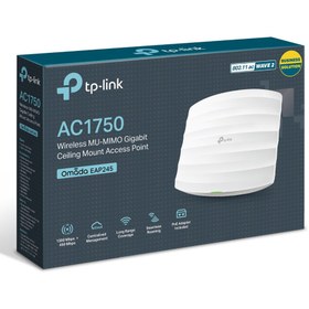 تصویر اکسس پوینت AC1750 EAP245 تی پی لینک TP-Link TP-Link EAP245 Wireless Dual Band Gigabit Ceiling Mount Access Point