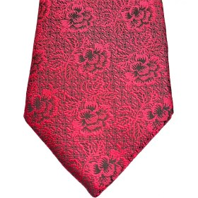 تصویر کراوات گلدار قرمز | R&R 