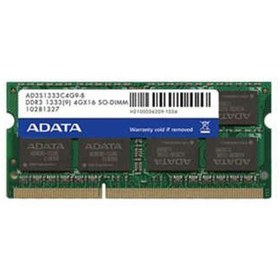 تصویر رم لپ تاپ ای دیتا مدل Premier DDR3 1333MHz ظرفیت 4 گیگابایت ا Adata Premier PC3-10600 DDR3 1333MHz Notebook Memory - 4GB Adata Premier PC3-10600 DDR3 1333MHz Notebook Memory - 4GB
