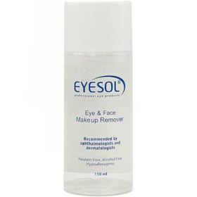 تصویر محلول پاک کننده آرایش صورت و چشم آیسول 150 میل ا EYESOL Eye & Face Makeup Remover 150ml EYESOL Eye & Face Makeup Remover 150ml