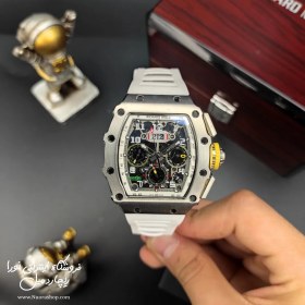 تصویر ساعت RM 11-03 ریچارد میل کرنوگراف نقره ای بند سفید Richard Mille RM 11-03 Automatic Flyback ساعت مچی ریچارد میل (Richard mille)