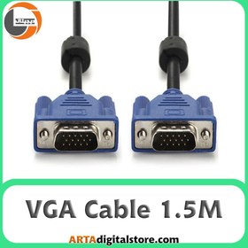 تصویر کابل ۱٫۵ متری VGA VGA 1.5 meter Cable