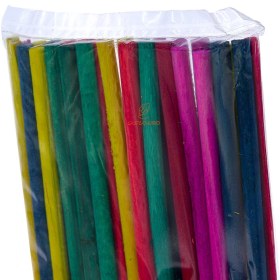 تصویر چوب بستنی گرد رنگی 