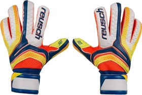 تصویر دستکش دروازه بانی سایز ۱۲ برند راش اورجینال - سایز ۱۲ Reusch goalkeeper gloves