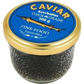 تصویر خاویار آذربایجان درجه 1 تحت لیسانس روسیه caviar