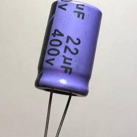 تصویر خازن الکترولیت22میکرو فاراد400 ولت ا capacitor capacitor