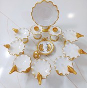 تصویر اینم هفت سین قشنگموون با ترکیب رنگ سفید و طلایی https://rubika.ir/sofal1380 