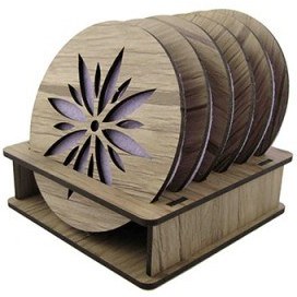 تصویر زیر لیوانی چوبی (پک 6تایی + استند) دسته بندی: