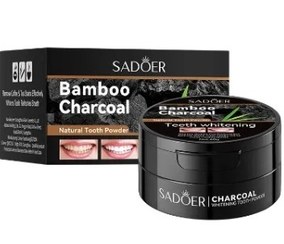 تصویر پودر سفید کننده دندان ذغال بامبو سادور 