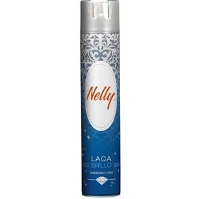 تصویر نلی اسپری حالت دهنده مو شاین حجم 400میل Nelly Diamond LACA Shine Hair Styling Spray 400ml