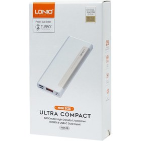 تصویر پاوربانک فست شارژ 5000 الدینیو Ldnio RP518 Ldnio RP518 5000mAh Power Bank