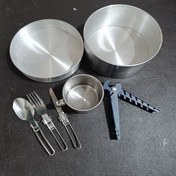 تصویر ست ظروف سفری کوهنوردی 7 پارچه 