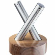 تصویر نمک_فلفل_پاش چوب و استیل مدل پلازا Salt and pepper shakers, wood and steel