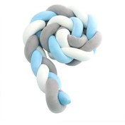 تصویر گارد تخت 2 متری مدل 3 رشته (آبی، طوسی،سفید) 