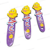 تصویر بوک مارک (نشانک) کتاب طرح جوجه ( گیفت الفبا با حروف ج و ج ) 