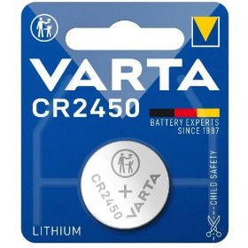 تصویر باتری سکه ای وارتا CR2450 Varta CR2450 Lithium Coin Cell Battery