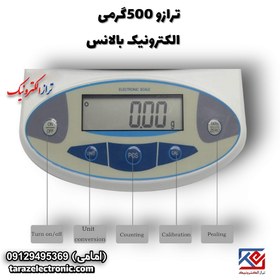 تصویر ترازو آزمایشگاهی الکترونیک بالانس 500گرم با دقت 0.001 گرم 