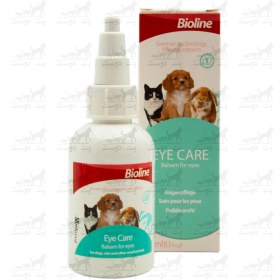 تصویر قطره تمیز کننده و ضد عفونی کننده چشم حیوانات بایولاین Bioline Eye Care Drops