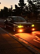 تصویر هدلایت دو کنتاک انبه ای لنزو 