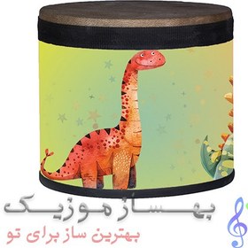 تصویر طبلک کودک طرح دایناسور (طبلک شادی) 