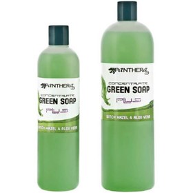 تصویر مایع کلینزر تاتو صورت و بدن پانترا اصلی Panthera Green Soap Plus