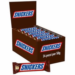 تصویر شکلات مغزدار اسنيکرز بسته 24 عددی SNICKERS Snickers Chocolate 24 pieces