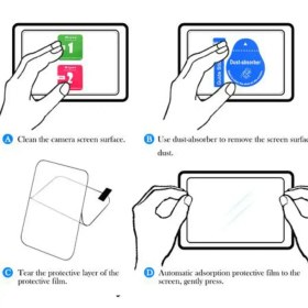 تصویر محافظ صفحه نمایش LCD Screen Protector for Canon 850D 