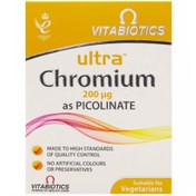 تصویر قرص اولترا کروم 200 میکروگرم ویتابیوتیکس 60 عدد ا Vitabiotics Ultra Chromium 60 Tablets Vitabiotics Ultra Chromium 60 Tablets