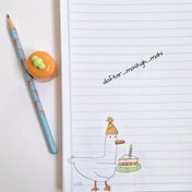 تصویر دفتر سیمی فانتزی- بدون رنگ آمیزی- 50 برگ 