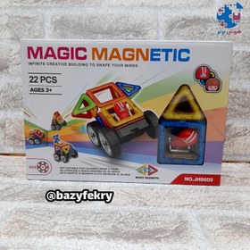 تصویر مگنت های جادویی ۲۲ تکه magic magnetic