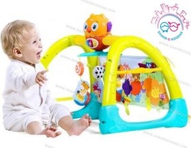 تصویر آویز بازی 5 در 1 جغد هولی تویز 2105 - Huile Toys 5 in 1 Play Gym 