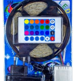خرید و قیمت پک کامل ریسه نواری ۵متری RGB پشت چسبدار | ترب