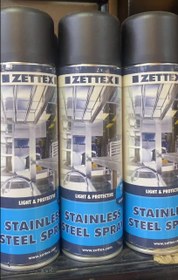 تصویر اسپری تمیز کننده سطوح استیل ZETTEX 