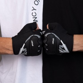 تصویر دستکش ورزشی نیم بند کد 23664 Half strap club gloves