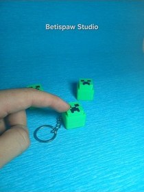 تصویر جلیقه کلید MINECRAFT CREEPER CLICKER KEYCHAIN FIDGET Betispaw Studio 
