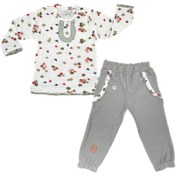 تصویر ست بلوز و شلوار دخترانه به آوران طرح سولین Behavaran 