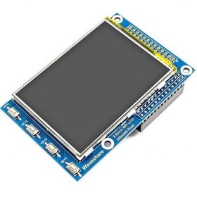 تصویر صفحه نمایشگر لمسی 2.8 اینچی TFT رزبری پای به همراه قلم لمسی Raspberry Pi 4B/3B+ 2.8 inch Touchscreen TFT SPI Display with Touch Pen