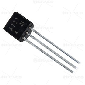 تصویر ترانزیستور REFACO 3PIN,DIP TO92,Low frequency Amplifier PNP Transistor 2SA733 