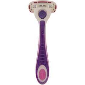 تصویر تیغ سیستم 5 لبه مدل گلوریا زنانه صورتی سیلور Silver Gloria 5 womens Pink 5 edge razor