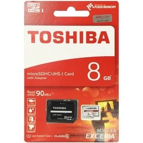 تصویر کارت حافظه microSDHC توشیبا مدل EXCERIA M302-EA کلاس 10 