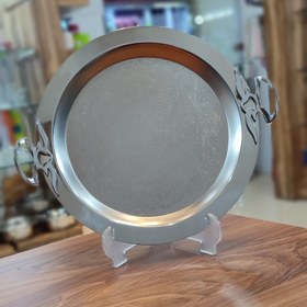 تصویر سینی استیل گرد 