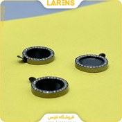 تصویر گلس لنز Ring سري Diamond ايفون 13 پرو مكس - Black 