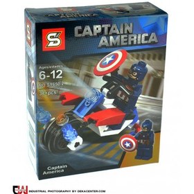تصویر بازی ساختنی طرح لگو مدل کاپیتان آمریکا 