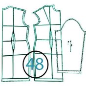 تصویر الگوی بالاتنه ترک سایز 48 