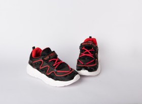 تصویر کفش بچگانه نوجوان بزرگسال هوکا مشکی قرمز 